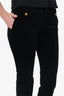 Gucci Black Velvet Straight Leg Trousers Size 40
