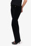 Gucci Black Velvet Straight Leg Trousers Size 40
