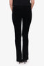 Gucci Black Velvet Straight Leg Trousers Size 40