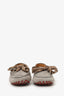 Brunello Cucinelli Brown Suede Ribbon Detail Drivers Estimated Size 37