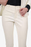 Gucci White Single Breasted Blazer + Slim Leg Pants Size 38