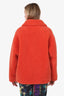 Stand Studio Orange Cropped Teddy Coat Size 38