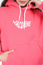 Jacquemus Pink Cotton Graphic Wave Logo Hoodie Size M