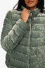 Moncler Green Velvet Down Jacket Size XS/S