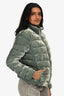 Moncler Green Velvet Down Jacket Size XS/S