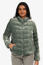 Moncler Green Velvet Down Jacket Size XS/S