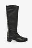 Stuart Weitzman Black Leather High Boots Size 9