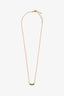 Christian Dior 18K Yellow Gold & Emerald 'Mimirose' Necklace