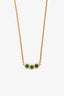 Christian Dior 18K Yellow Gold & Emerald 'Mimirose' Necklace