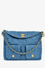 Pre-Loved Chanel™ 2025 Blue Denim Large 'Supple Twin' Shoulder Bag