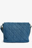 Pre-Loved Chanel™ 2025 Blue Denim Large 'Supple Twin' Shoulder Bag