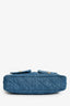 Pre-Loved Chanel™ 2025 Blue Denim Large 'Supple Twin' Shoulder Bag