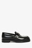 Hermes Black Leather Faubourg H Loafers Size 36