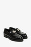 Hermes Black Leather Faubourg H Loafers Size 36