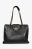 Pre-Loved Chanel™ 1991/94 Black Leather Quilted XL Supermodel Weekender Tote