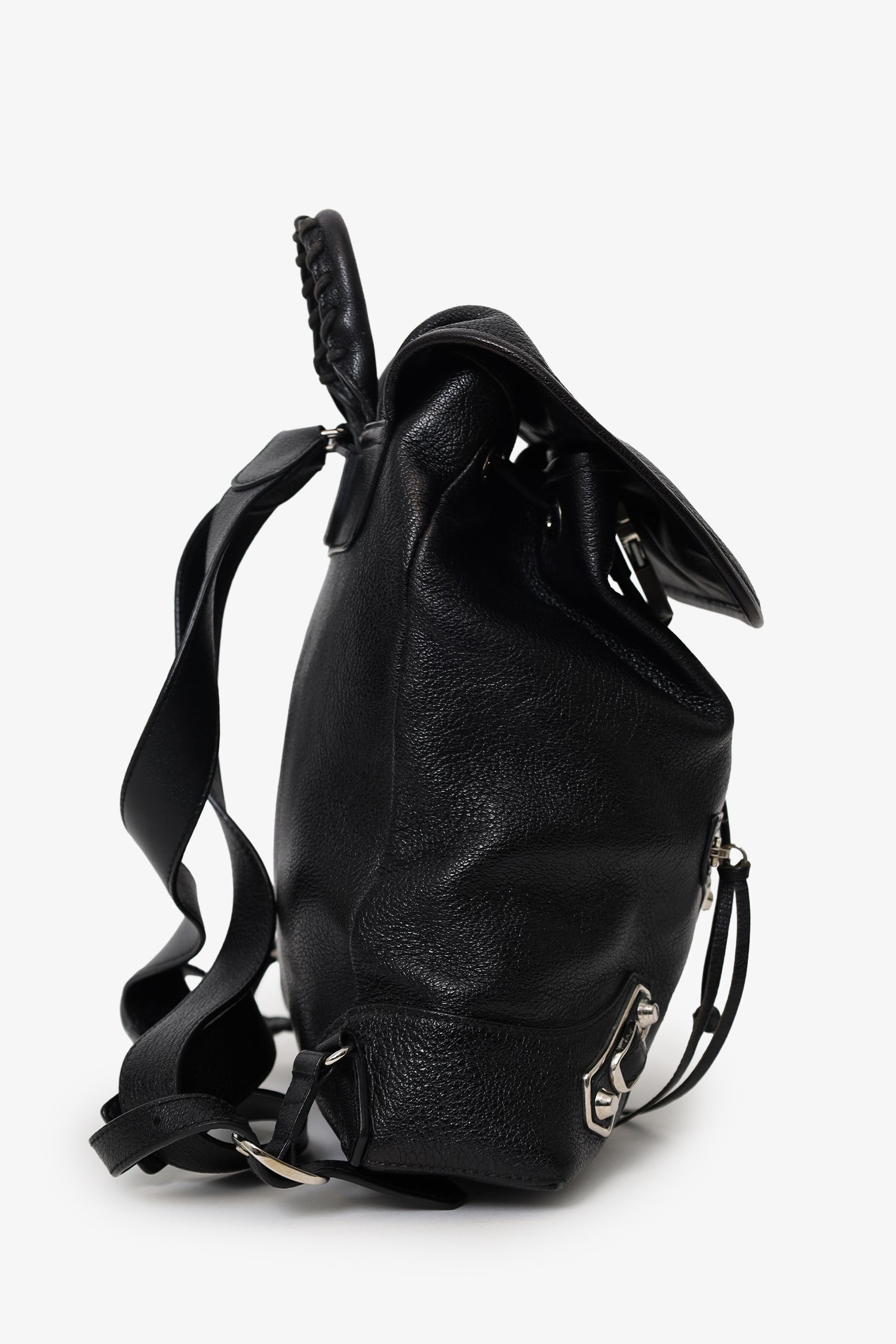 Balenciaga Black Leather Motocross Backpack – Mine & Yours