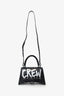 Balenciaga Croc Embossed Leather 'Crew' Hourglass Bag With Strap