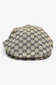 Gucci Beige/Navy GG Supreme Canvas 'Newsboy Cap' Size M