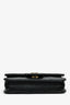 Pre-Loved Chanel™ 2021+ Black Caviar Leather Small Flap Card Holder On Chain Champagne Hardware