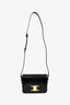 Celine 2022 Black Leather Teen Triomphe Crossbody Bag