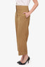 Rochas Brown Wool High Waisted Pants Size 44