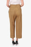 Rochas Brown Wool High Waisted Pants Size 44