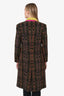 Etro Green Wool Patterned Single Breasted Coat Size 46