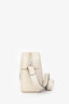 Gucci White Leather Small Logo 'Blondie' Crossbody Camera Bag