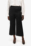 Jenni Kayne Black Elastic Waist Band Wide Leg Pants Size M