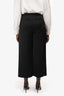 Jenni Kayne Black Elastic Waist Band Wide Leg Pants Size M