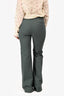 Joseph Green Cotton Fitted Flare Pants Size 38