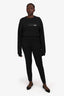 Akris Punto Charcoal Grey Tapered Pants Size 8