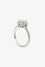 Tiffany & Co .55 Diamond/Platinum Soleste Cushion-Cut Double Halo Engagement Ring