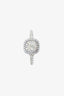 Tiffany & Co .55 Diamond/Platinum Soleste Cushion-Cut Double Halo Engagement Ring
