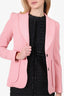 Smythe Pink Wool Single Breasted Blazer Size 2