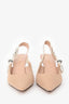 Christian Dior Beige Tech Knit J'Adior Slingback Heels Size 37