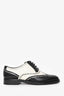 Christian Dior Black/White Oxford Brogue Lace up Shoes Size 36