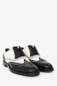 Christian Dior Black/White Oxford Brogue Lace up Shoes Size 36