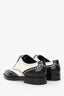 Christian Dior Black/White Oxford Brogue Lace up Shoes Size 36