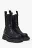 Bottega Veneta Black Leather Lug Boots Size 39