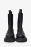 Bottega Veneta Black Leather Lug Boots Size 39