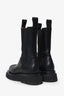 Bottega Veneta Black Leather Lug Boots Size 39