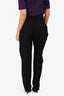 Alberta Ferretti Black Wool Blend Trousers Size 6