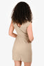 Givenchy Taupe Cotton Sleeveless Mini Dress Size 36