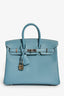 Hermès 2014 Blue Jean Epsom Leather Birkin 25