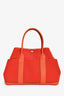 Hermès 2016 Red Canvas/Leather Garden Party Pocket 36 Tote Bag with Strap