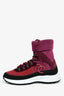 Pre-Loved Chanel™ Purple Suede/Knit Sock Sneakers Size 36.5