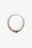 David Yurman 18K Yellow Gold/Silver 'X' Double Crossover Ring Size 10