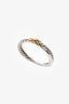 David Yurman 18K Yellow Gold/Silver 'X' Single Crossover Ring