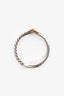 David Yurman 18K Yellow Gold/Silver 'X' Single Crossover Ring